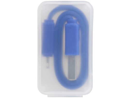 Кабель для зарядки 2 в 1, Micro USB + Lightning, ярко-синий