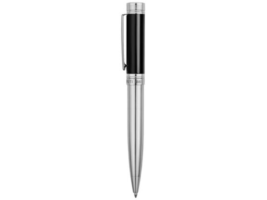 Ручка шариковая Zoom Classic Black, серебристый/черный